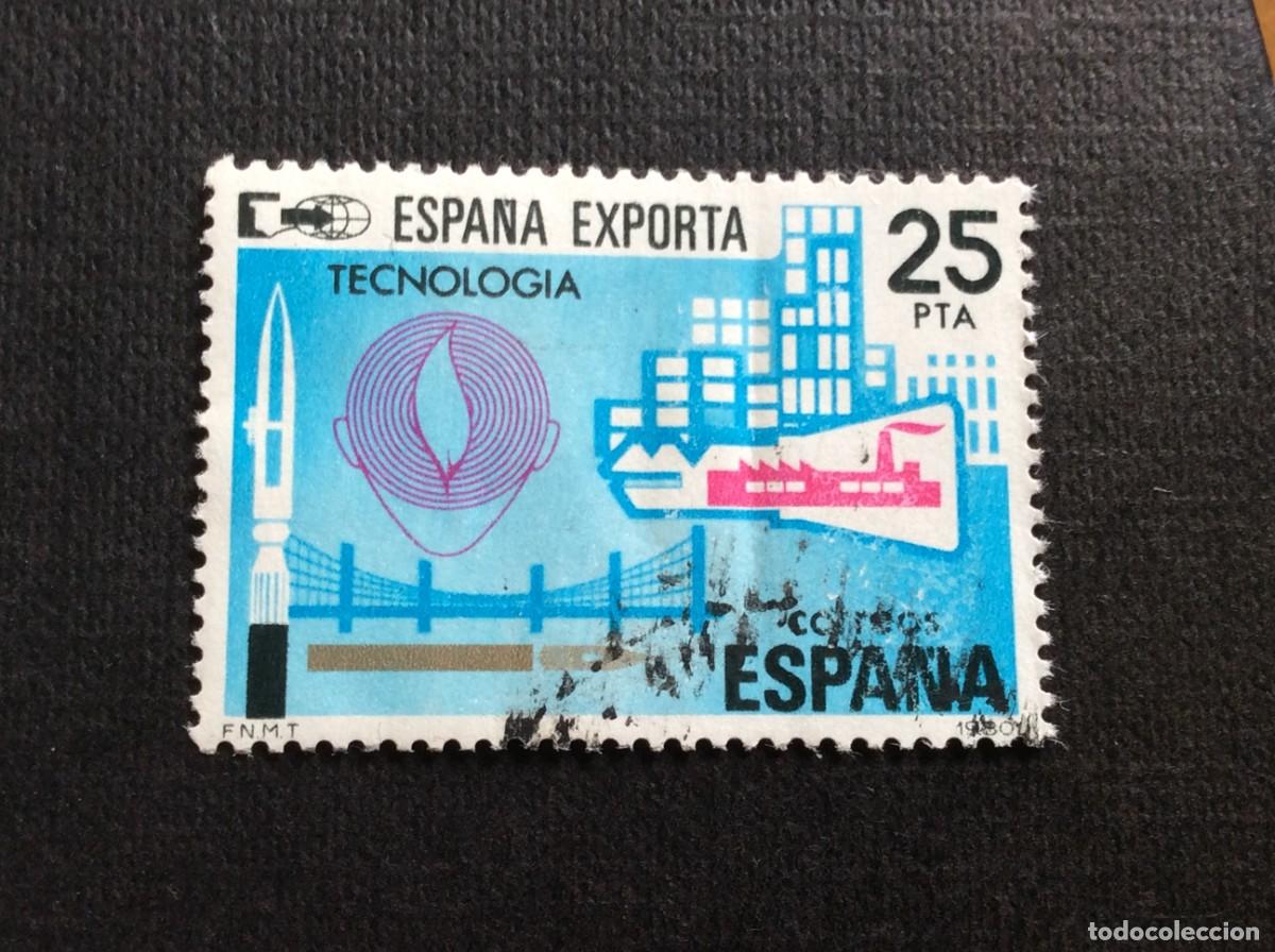 Sellos: ESPA&Ntilde;A N&ordm; EDIFIL 2567* A&Ntilde;O 1980. ESPA&Ntilde;A EXPORTA TECNOLOGIA. SELLO USADO