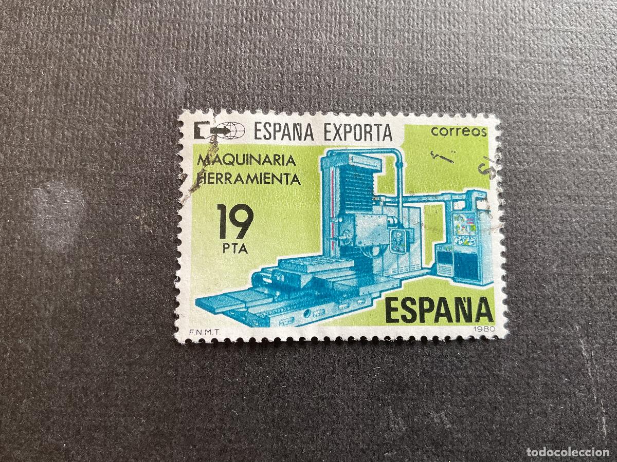 Sellos: ESPA&Ntilde;A N&ordm; EDIFIL 2566* A&Ntilde;O 1980. ESPA&Ntilde;A EXPORTA MAQUINARIA Y HERRAMIENTAS. SELLO USADO