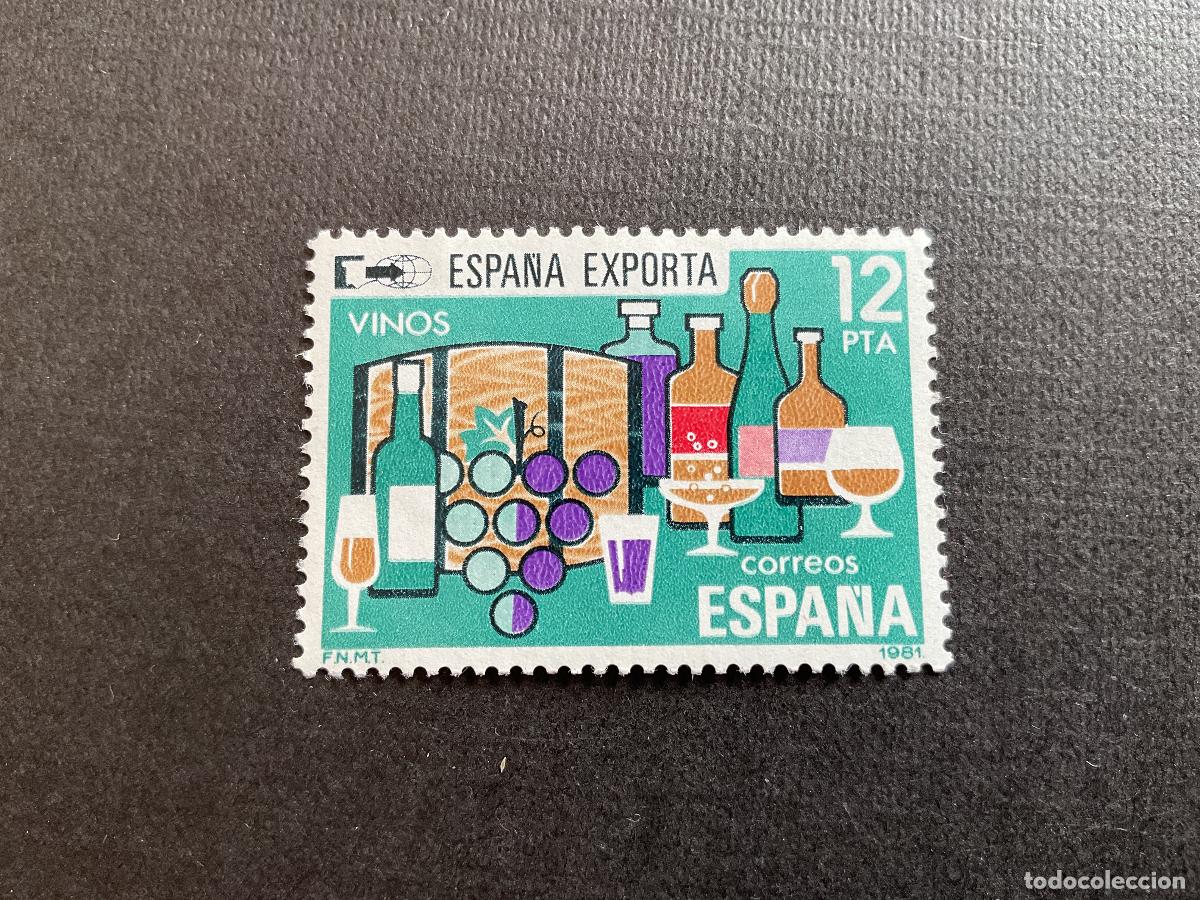 Sellos: ESPA&Ntilde;A N&ordm; EDIFIL 2627* A&Ntilde;O 1980. ESPA&Ntilde;A EXPORTA VINOS. SELLO USADO