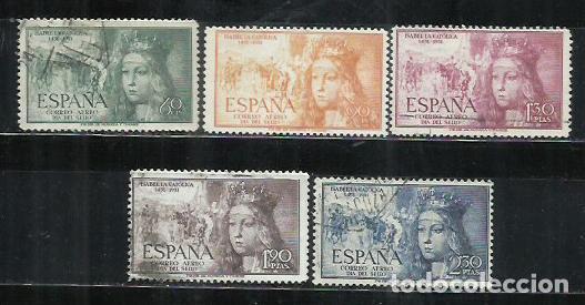 Sellos: 9506-NUEVOS MNH** 25,00&euro; SERIE COMPLETA 1951 N&ordm; 1097/1101 A&Eacute;REOS V CENTENARIO DEL NACIMIENTO DE ISA