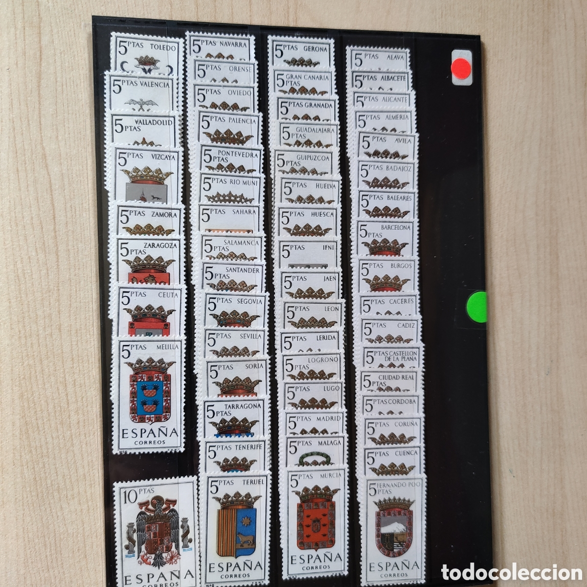 Sellos: SA1 Espa&ntilde;a Escudos de Provincias Serie completa MNH ** 57 SELLOS