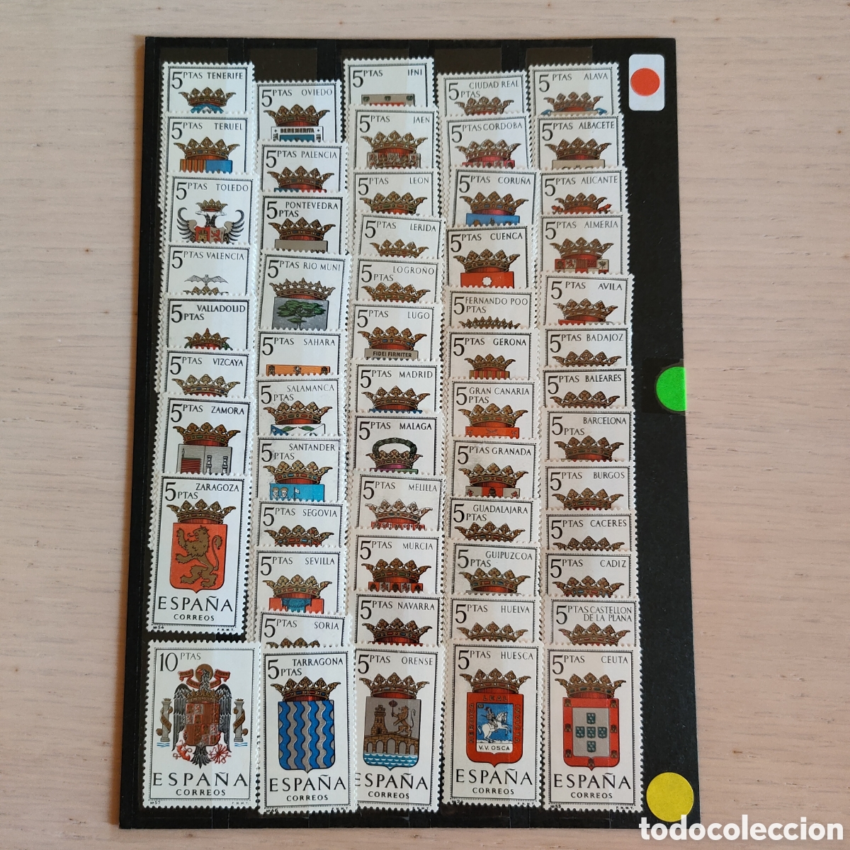 Sellos: SA1-B Espa&ntilde;a Escudos de Provincias Serie completa MNH ** 57 SELLOS