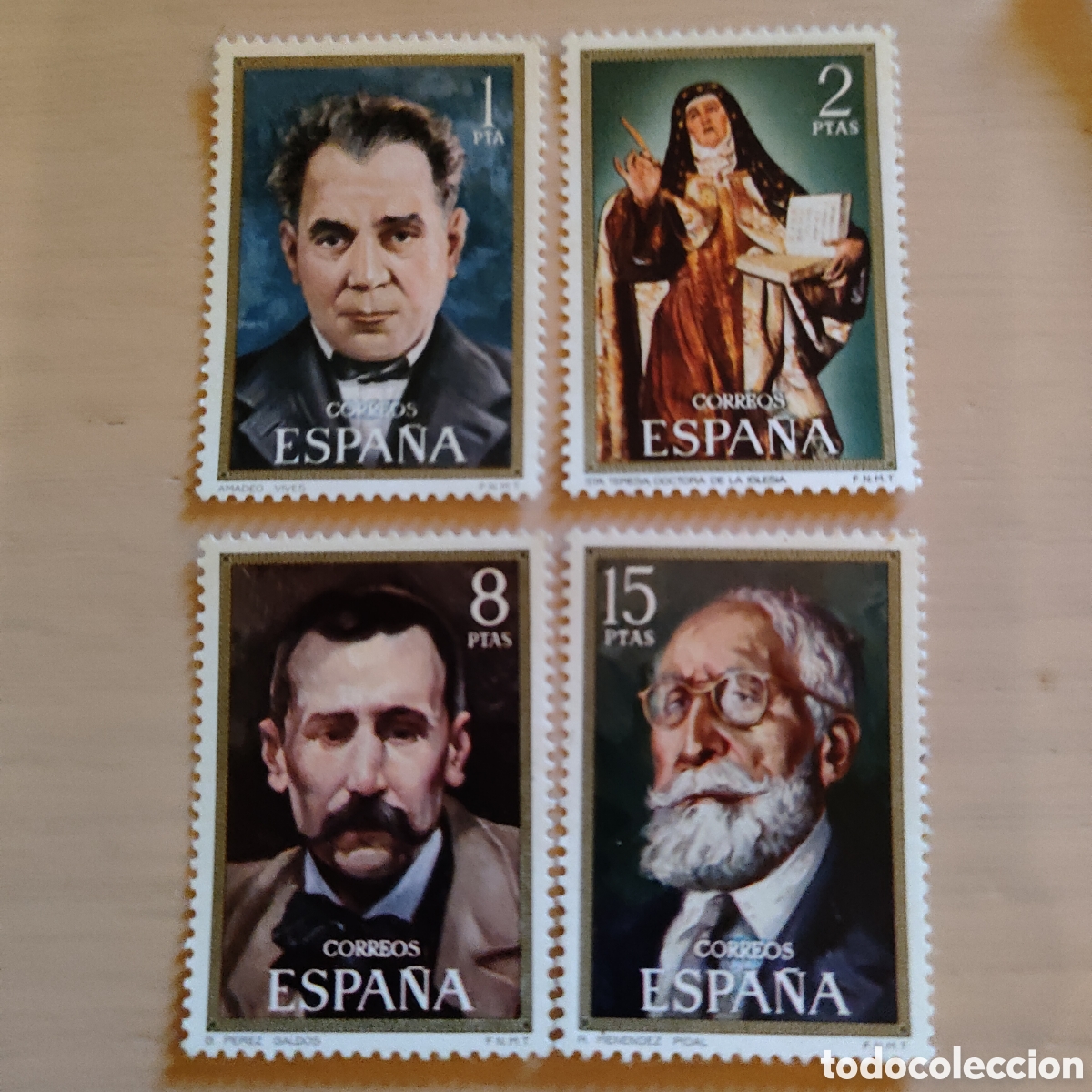 Sellos: SA1 Edifil 2027 a 2030 MNH** Centenario de celebridades