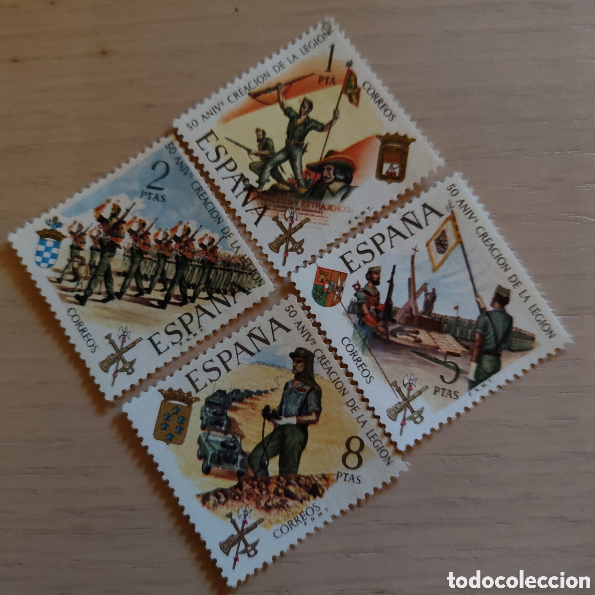 Sellos: SA1 Edifil 2043 a 2046 MNH ** Aniversario de ka Legi&oacute;n