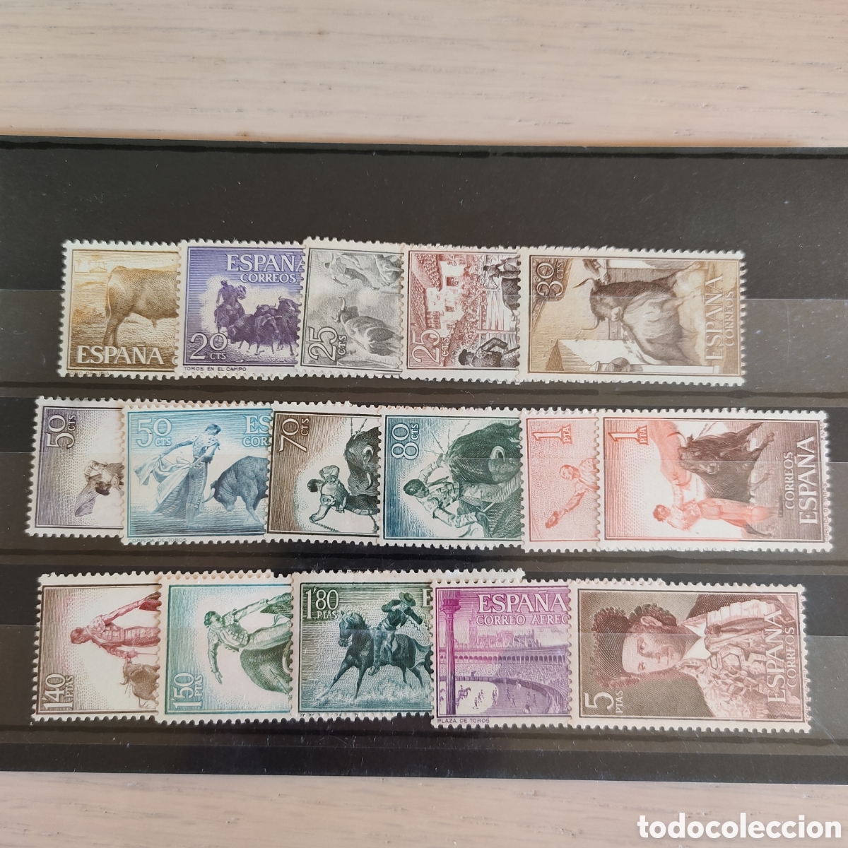 Sellos: SA1-1 Edifil 1254 a 1269 Toros MNH ** Fiesta Nacional Tauromaquia