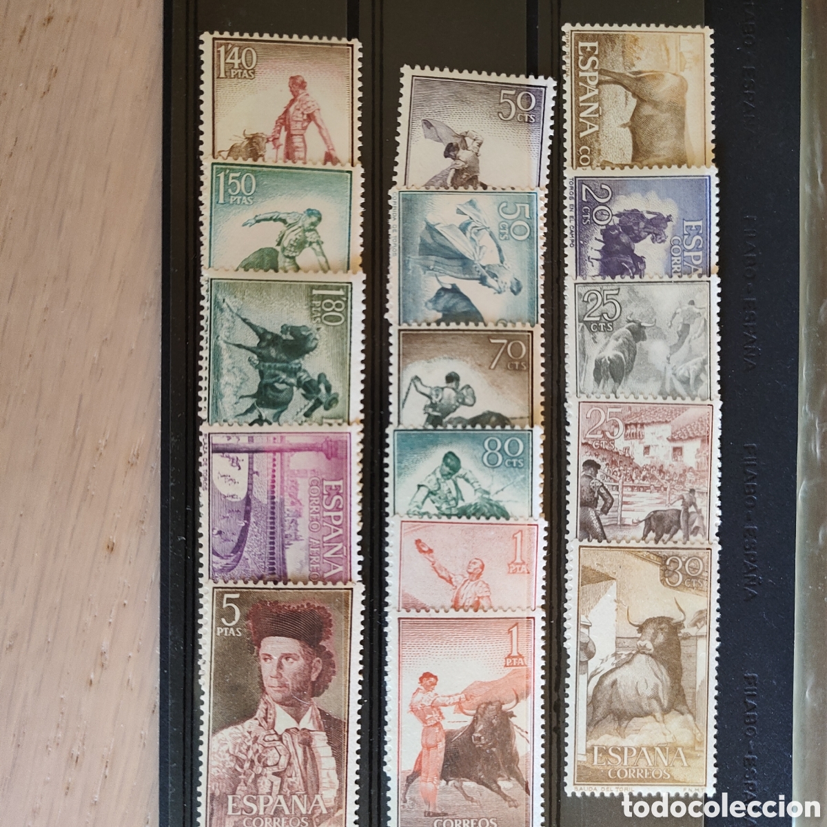 Sellos: SA1-2 Edifil 1254 a 1269 Toros MNH ** Fiesta Nacional Tauromaquia