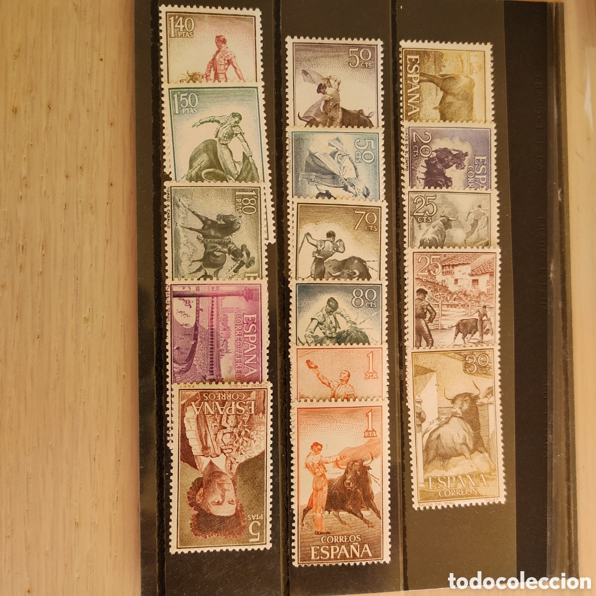 Sellos: SA1-4 Edifil 1254 a 1269 Toros MNH ** Fiesta Nacional Tauromaquia