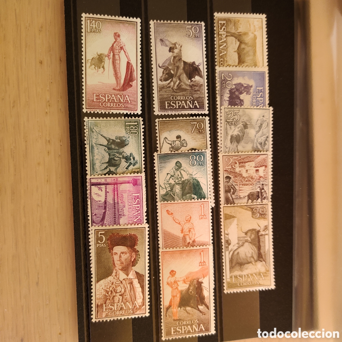 Sellos: SA1-6 Edifil 1254 a 1269 Toros MNH ** Falta 1263 y 1267