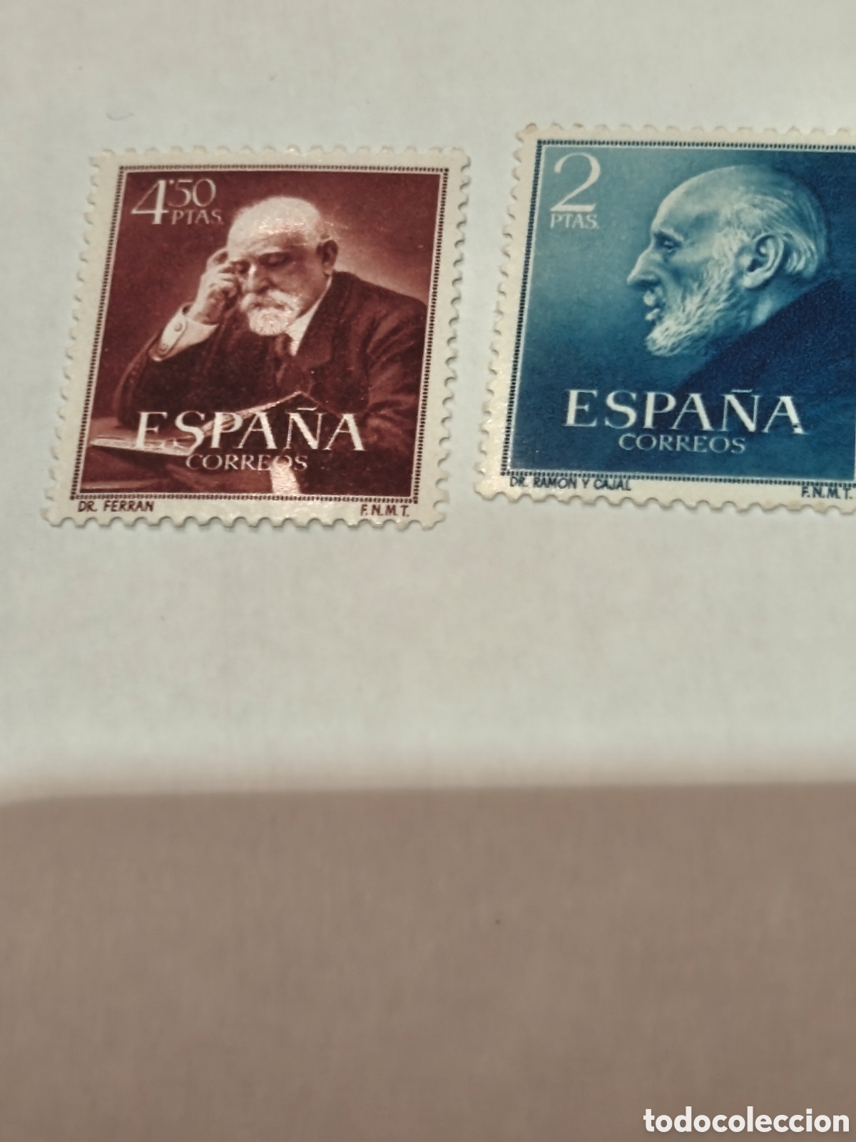 Sellos: Serie completa de Espa&ntilde;a nueva con goma** muy escasa Cajal y Ferran ver im&aacute;genes