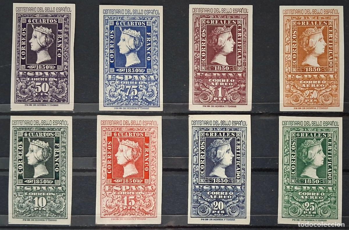 Sellos: ESPA&Ntilde;A 1950 - CENTENARIO DEL SELLO ESPA&Ntilde;OL - ( NUEVOS MNH )-.