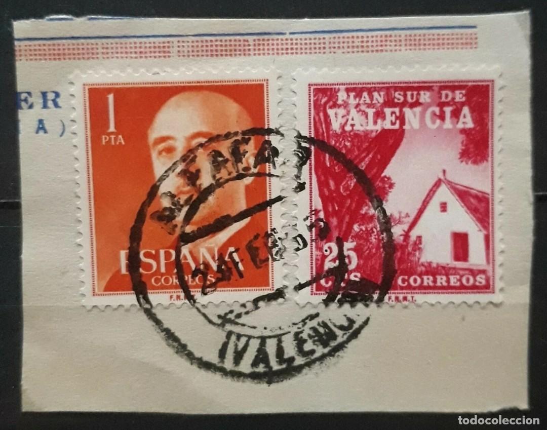 Sellos: FRANCO. FECHADOR ALFAFAR 25 DE FEBRERO 1965. USADO.
