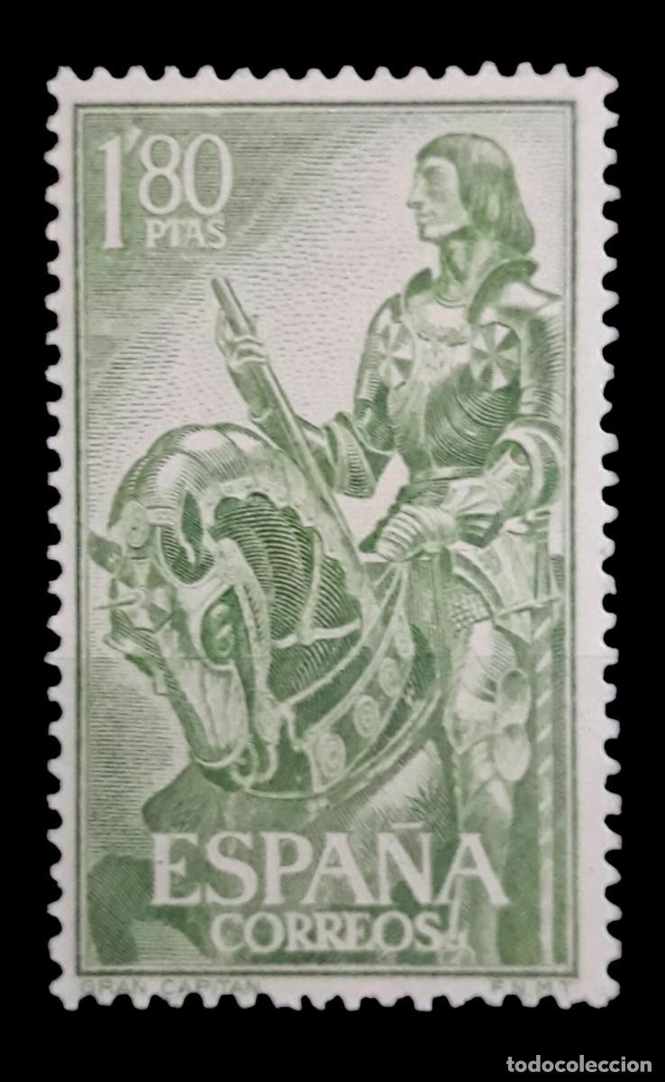 Sellos: ESPA&Ntilde;A 1958 Don Gonzalo Fern&aacute;ndez de C&oacute;rdoba - EL Gran Capit&aacute;n - Edifil 1209. NUEVO - MNH.