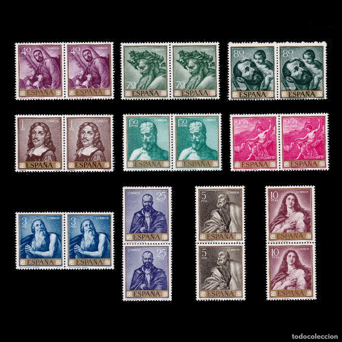 Sellos: Espa&ntilde;a. 1963. Ribera. Blq2. Nuevo** Edifil 1498-1507 +OBSEQUIO