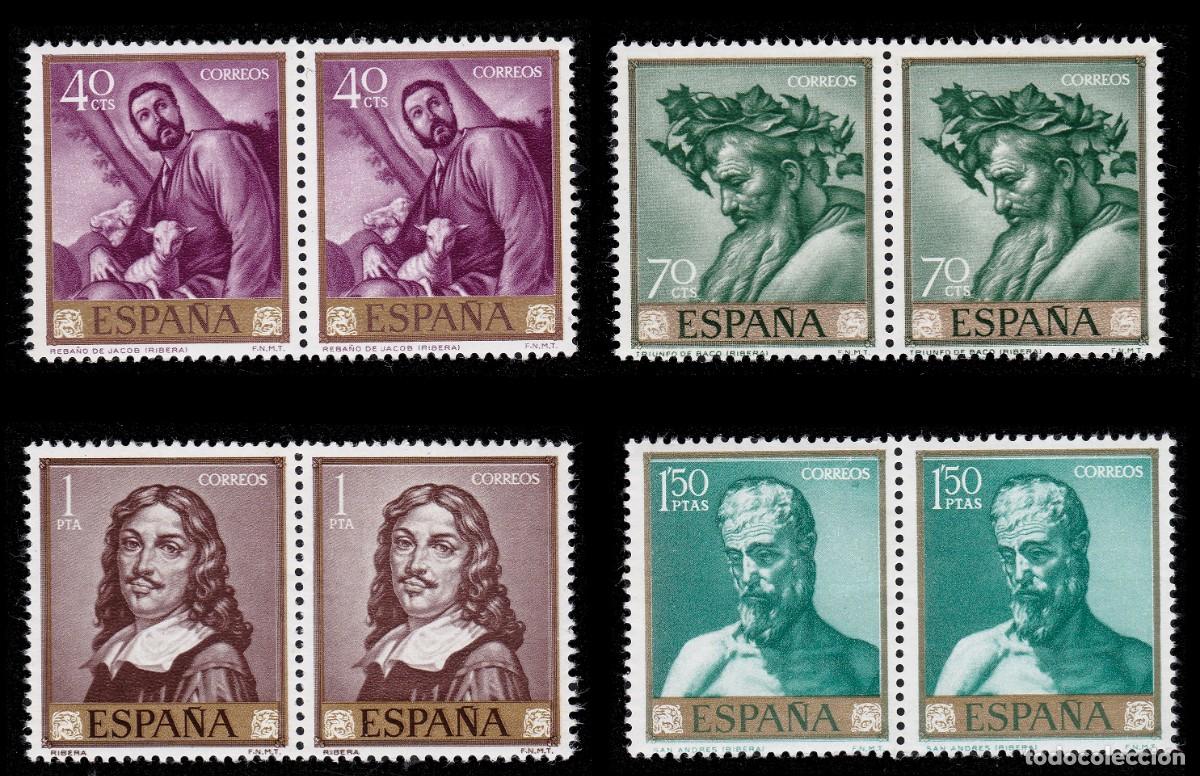 Sellos: Espa&ntilde;a. 1963. Ribera. Blq2. Nuevo** Edifil 1498-1507 +OBSEQUIO - Foto 2