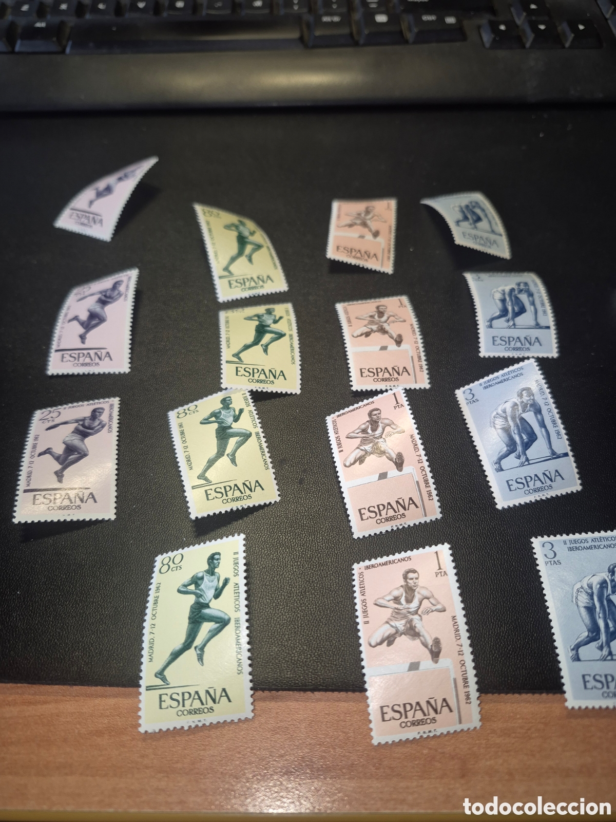 Sellos: 3 series completas juegos iberoamericanos a&ntilde;o 1962 completas y restos 1450/3