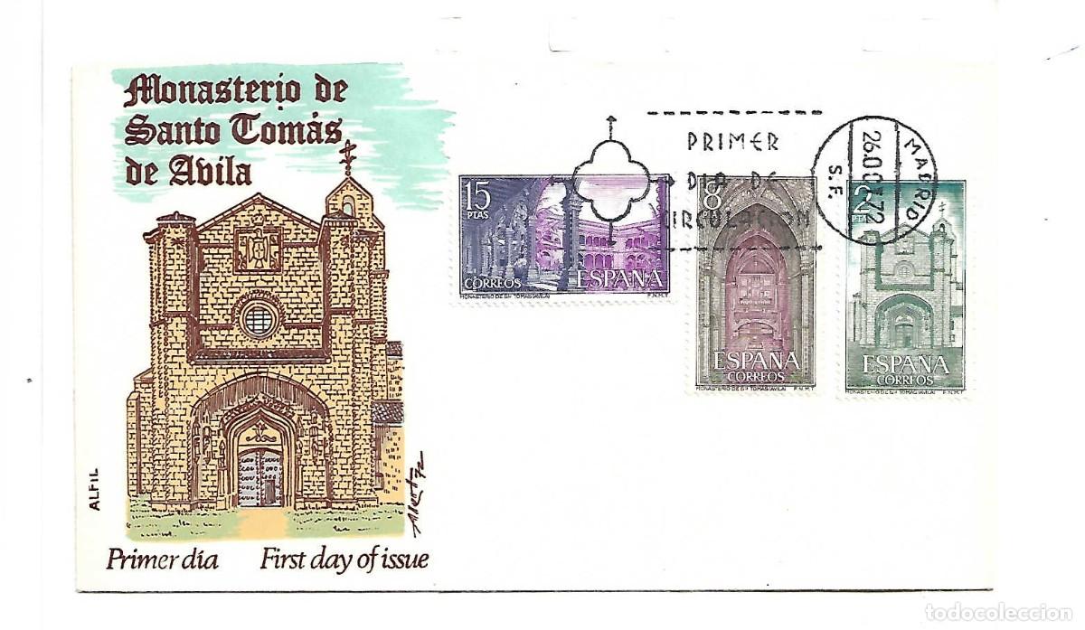 Sellos: Monasterio de Santo Tom&aacute;s, &Aacute;vila, Espa&ntilde;a, SPD. 26-10-1972