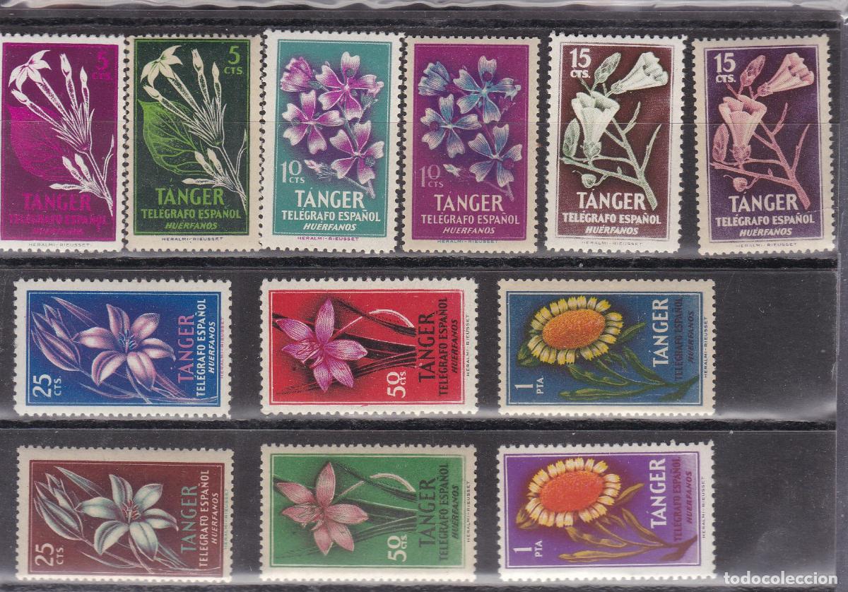Francobolli: FC-129-BENEFICENCIA TANGER FLORA ** Sin Fijasellos
