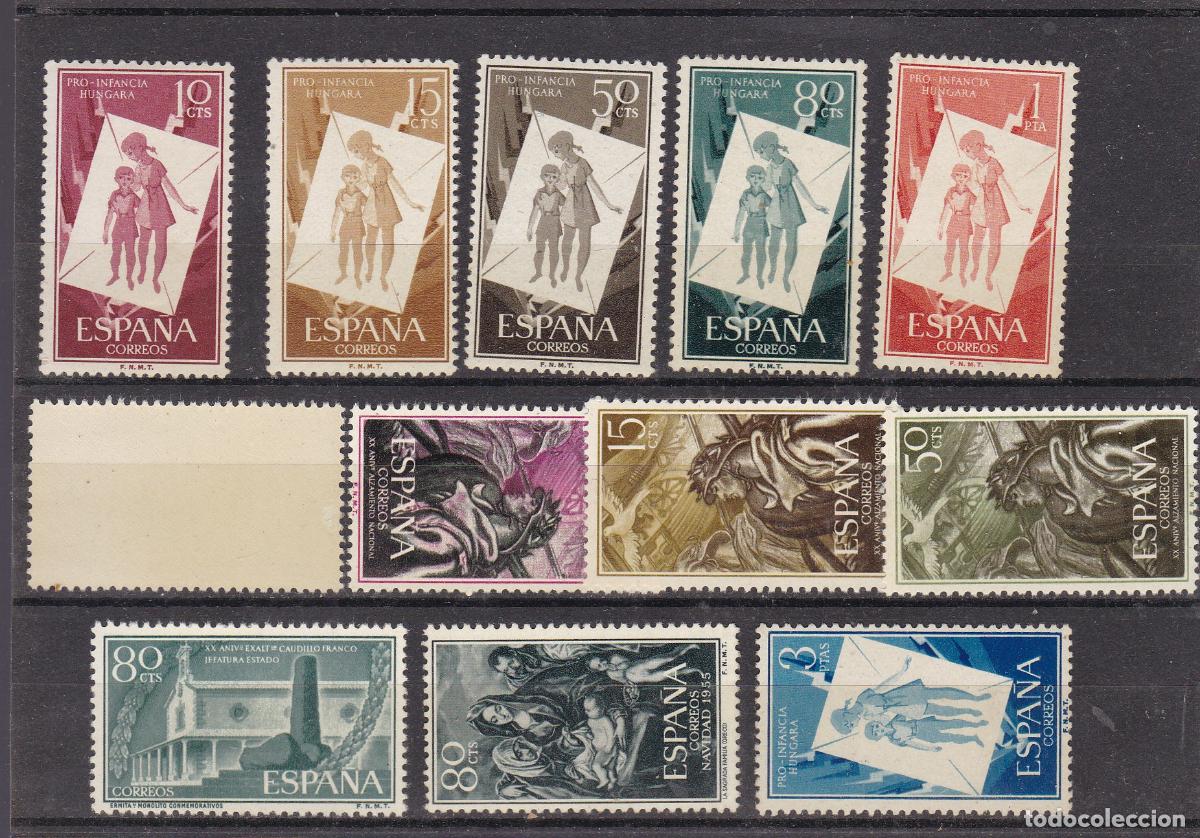 Sellos: FC-58- LOTE Series Interesantes A&ntilde;os 50 ** Sin Fijasellos