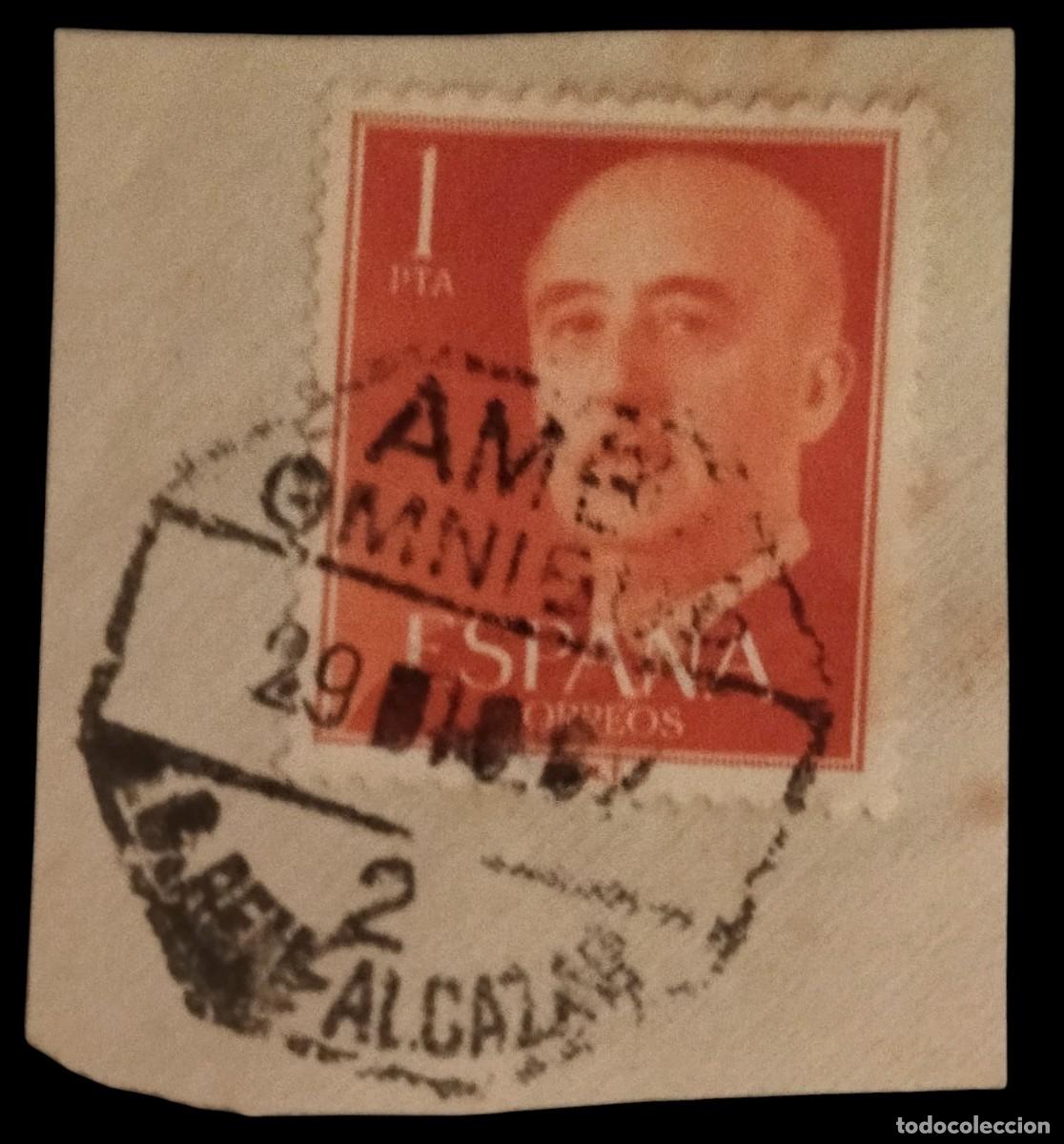 Sellos: FRANCO 1955- 1956. AMBULANTE REAL ALC&Aacute;ZAR. USADO.