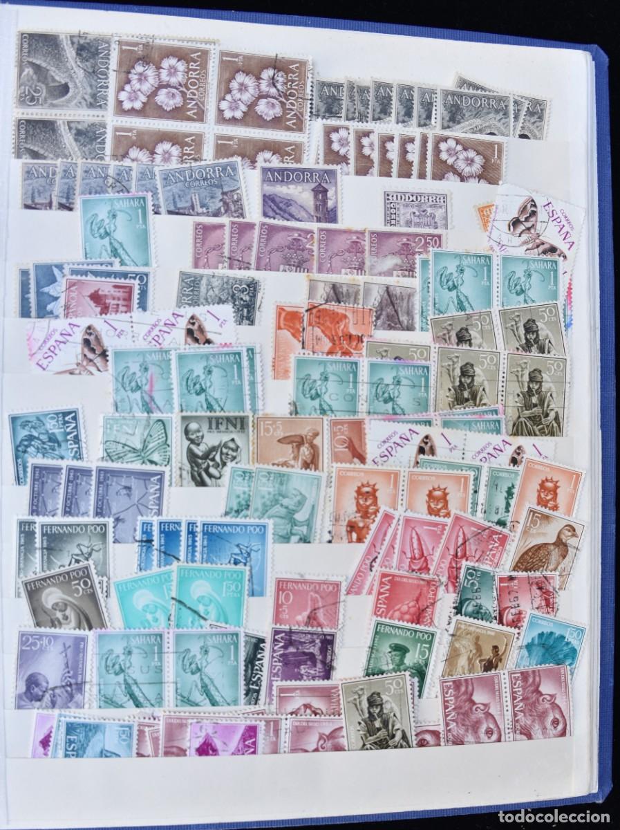 Selos: Restos de Colecci&oacute;n de Sellos Espa&ntilde;oles. Correos de Andorra / Sahara / Espa&ntilde;a. tc2616