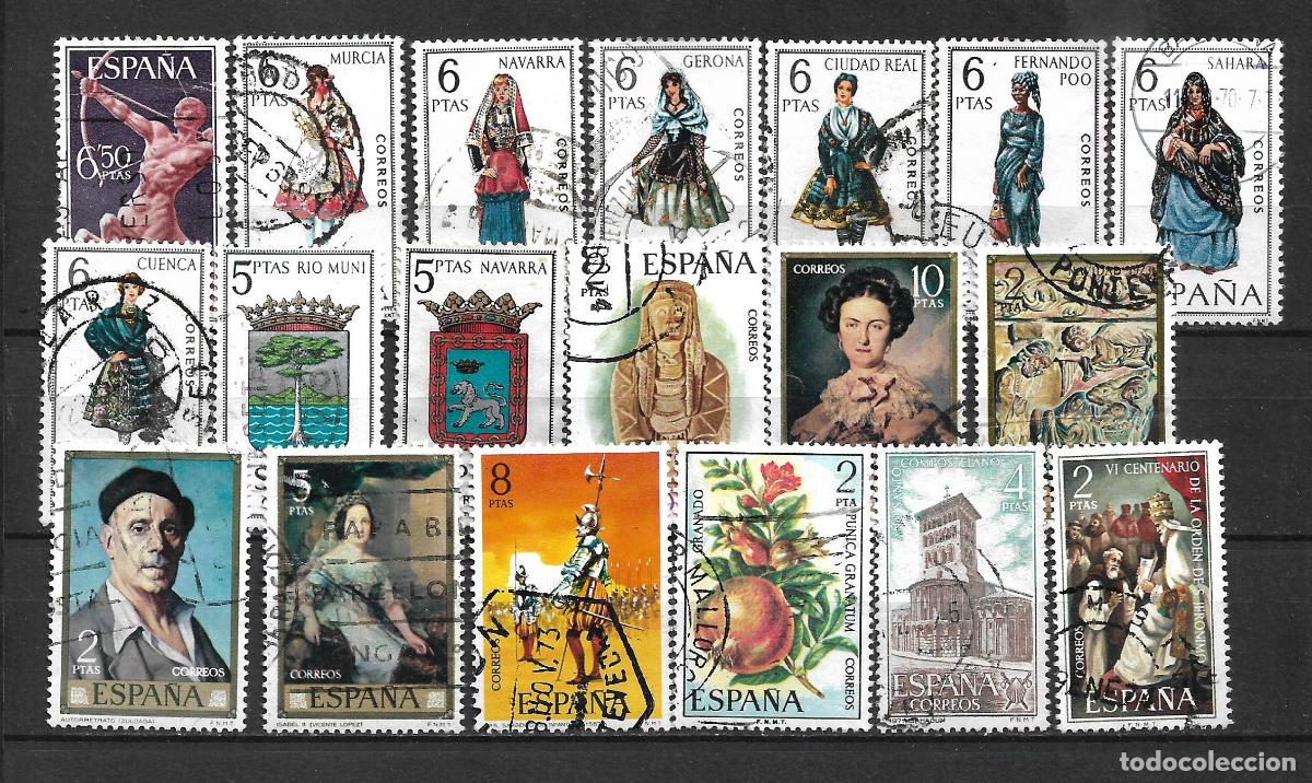 Sellos: espa&ntilde;a lote 19 sellos usado - 20/3
