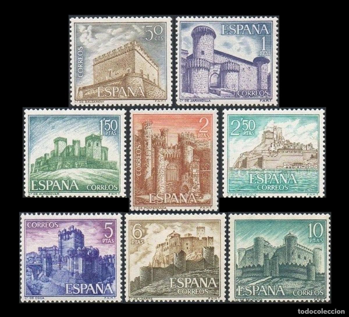 Sellos: Espa&ntilde;a, 1967 | Castillos de Espa&ntilde;a (II) | Ed 1809/16 - Yv 1468/75 - Mi 1699/706 MNH **