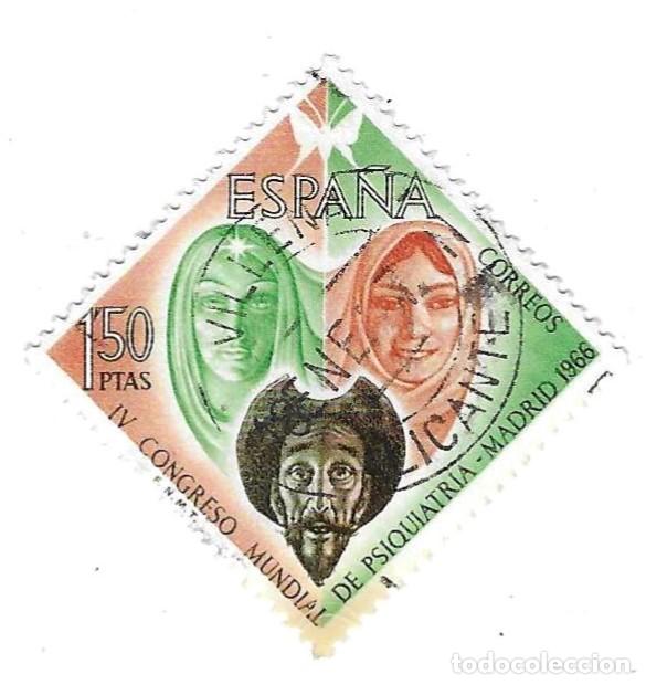 Sellos: Sello usado Espa&ntilde;a. Edifil n&ordm; 1746. IV Congreso Mundial de Psiquiatria. ref. 1u-1746