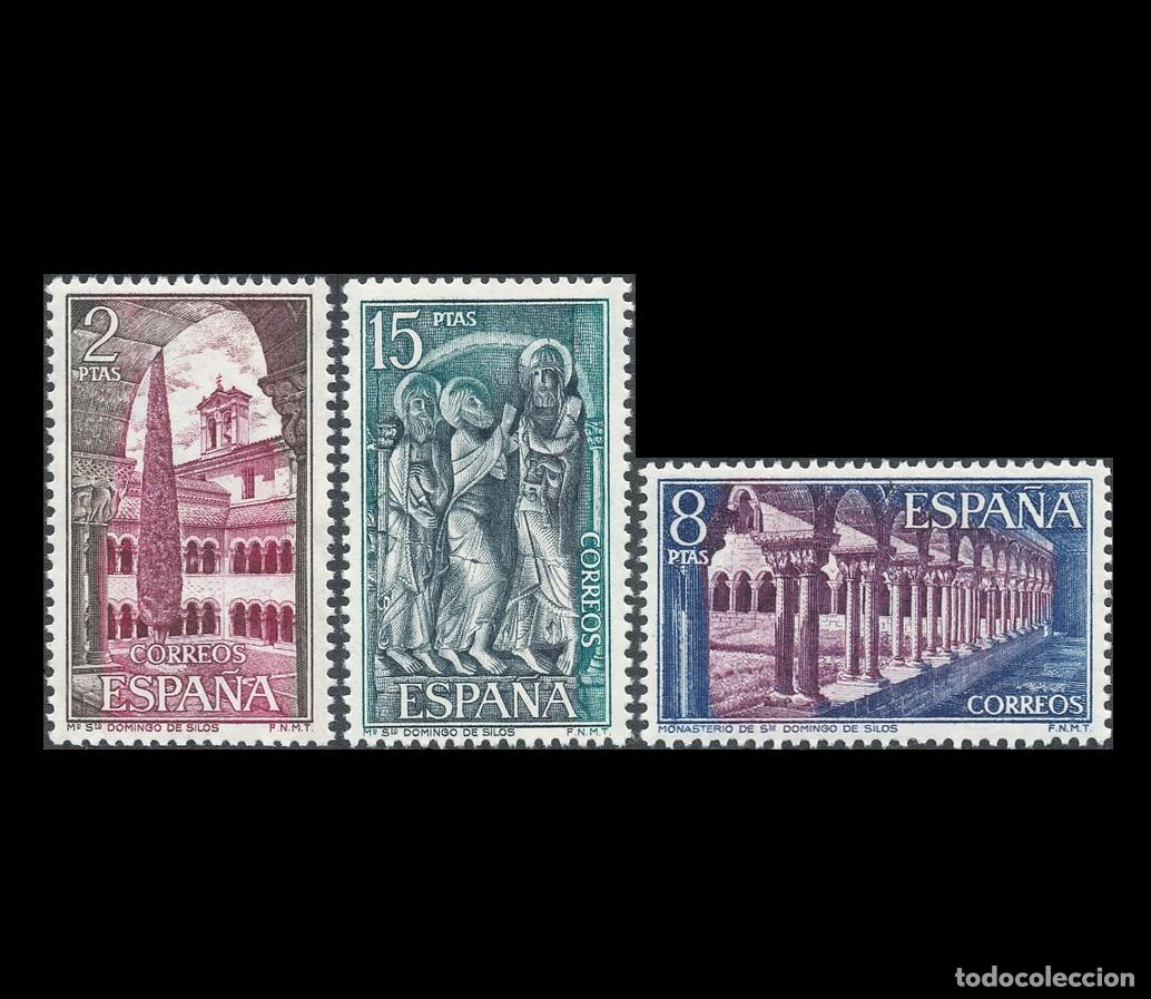 Sellos: Espa&ntilde;a 1973 | Monasterio de Silos | Ed 2159/61 - Yv 1814/6 - Mi 2054/56 MNH **