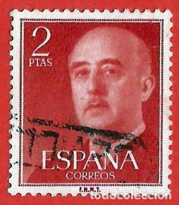 Selos: Espa&ntilde;a. 1955. Edifil # 1158. General Francisco Franco
