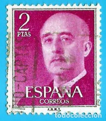 Sellos: Espa&ntilde;a. 1956. Edifil # 1158. General Francisco Franco