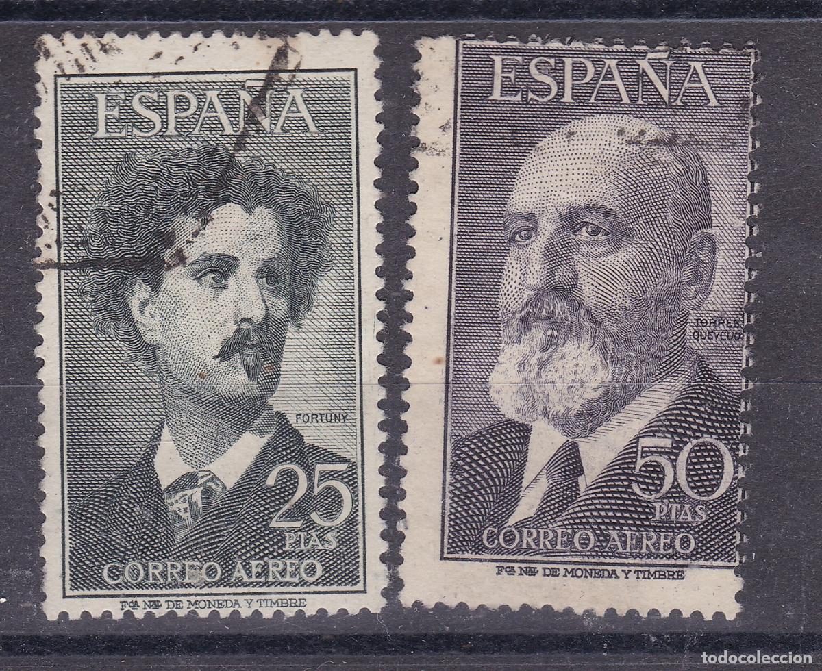Timbres: SS1- Fortuny/ Torres Quevedo Usados .VARIEDADES DENTADO . raros en esta Emisi&oacute;n