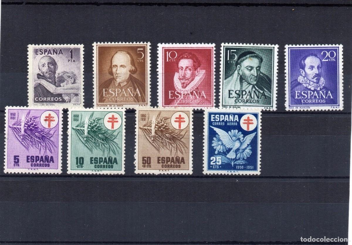 Sellos: Sellos Espa&ntilde;a a&ntilde;o 1950* completo en nuevo sin 1075/1083