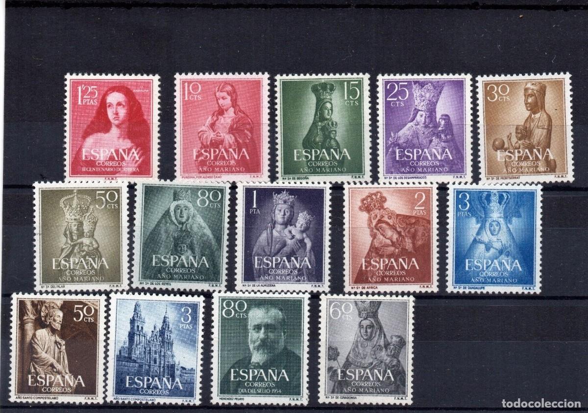 Sellos: Sellos Espa&ntilde;a a&ntilde;o 1954* completo en nuevo