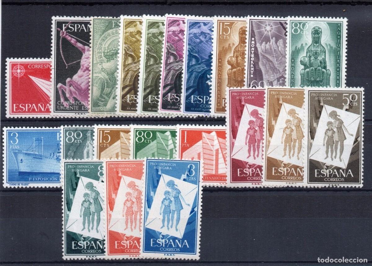 Sellos: Sellos Espa&ntilde;a a&ntilde;o 1956/57* completo en nuevo