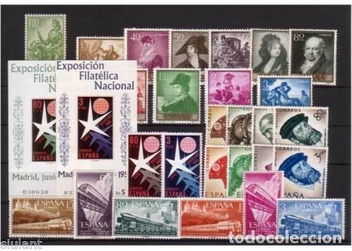 Sellos: Sellos Espa&ntilde;a a&ntilde;o 1958* completo en nuevo
