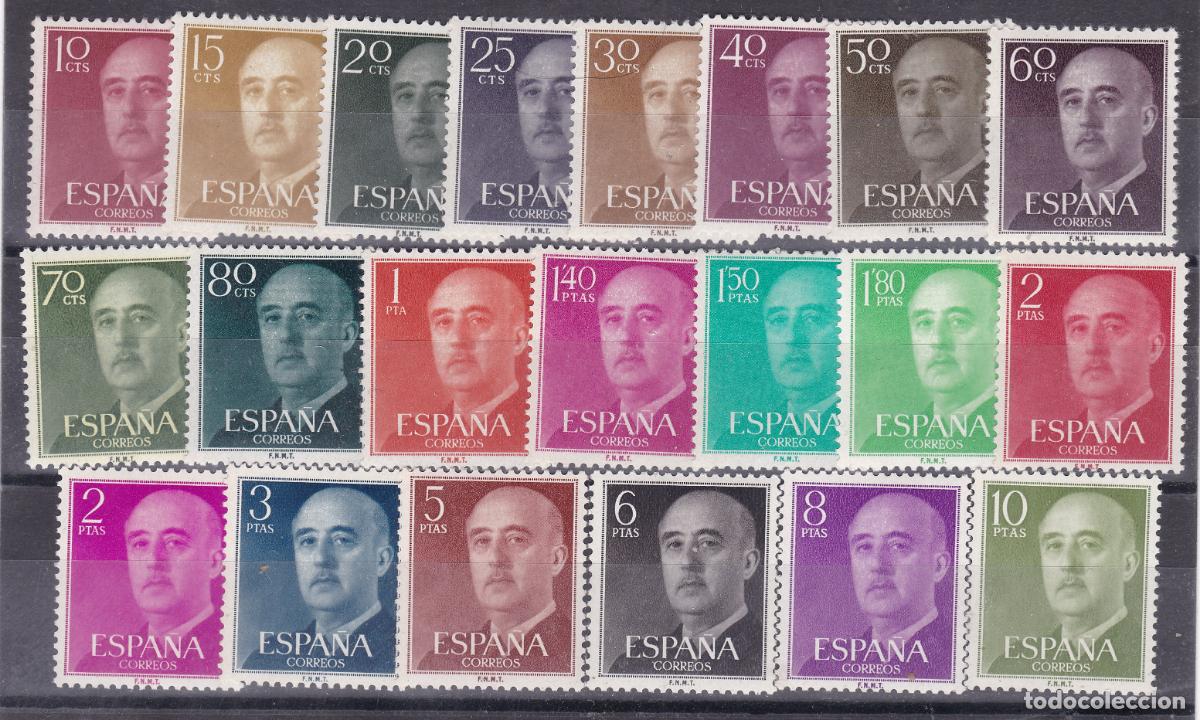 Sellos: FC-91- FRANCO Edifil 1143/63 Nuevos ** Sin Fijasellos. Perfectos