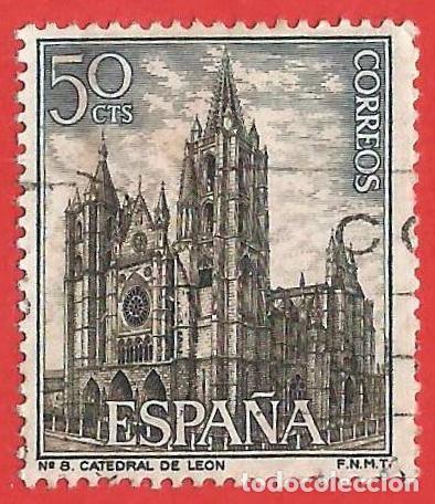 Sellos: Espa&ntilde;a. Spain. 1964. Edifil # 1542. Turismo. Catedral de Leon
