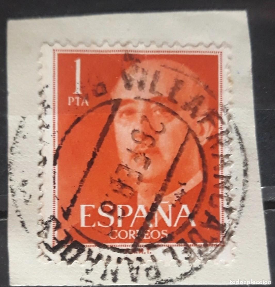 Sellos: FRANCO FECHADOR VILLAFRANCA DEL PANADES. USADO.