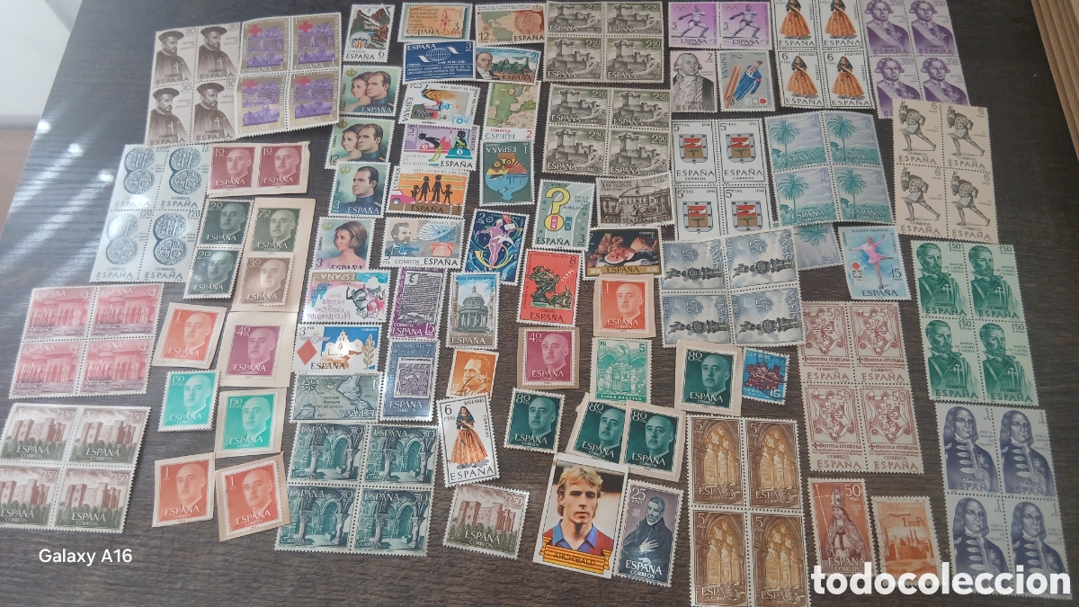 Sellos: Colecci&oacute;n de sellos de Espa&ntilde;a. - Variedad de dise&ntilde;os y &eacute;pocas. -