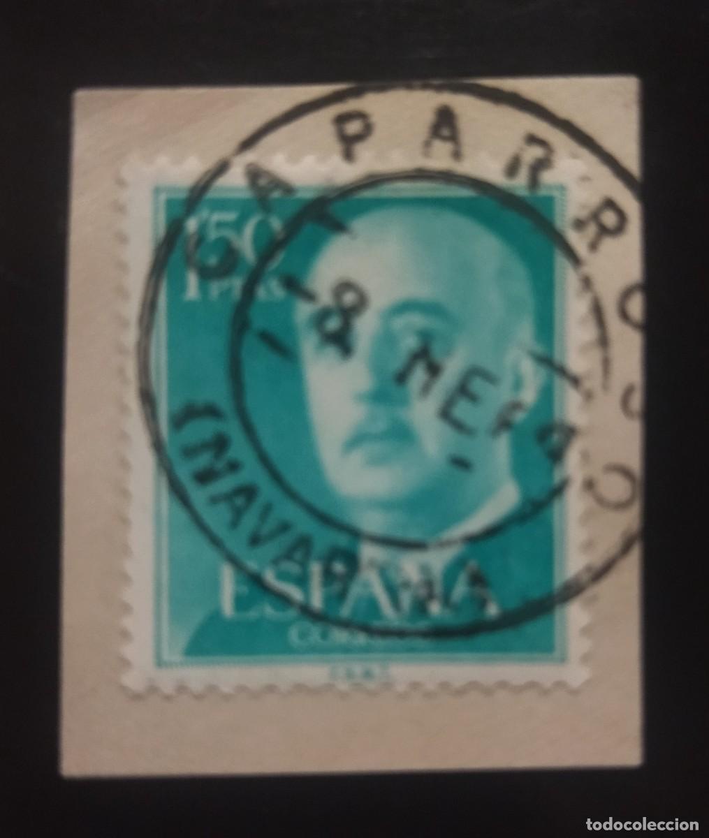 Sellos: FRANCO FECHADOR GAPARROSO (NAVARRA). USADO.