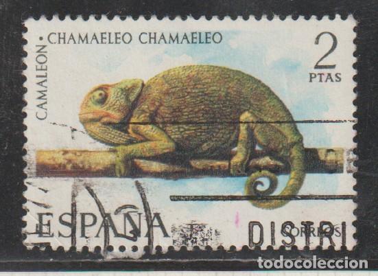 Selos: ESPA&Ntilde;A // EDIFIL 2193 // 1974 ... USADO - FAUNA HISPANICA CAMALEON