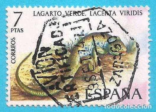 Sellos: Espa&ntilde;a. 1974. Edifil # 2195. Fauna hispanica. Lagarto verde