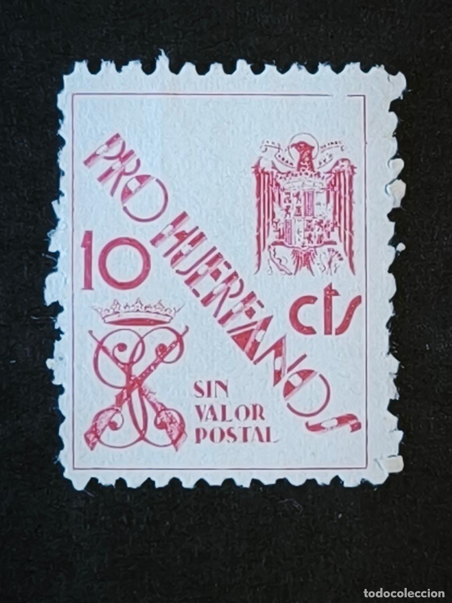 Sellos: Pro Huerfanos de la Guardia Civil 10cts rojo - Sin valor postal