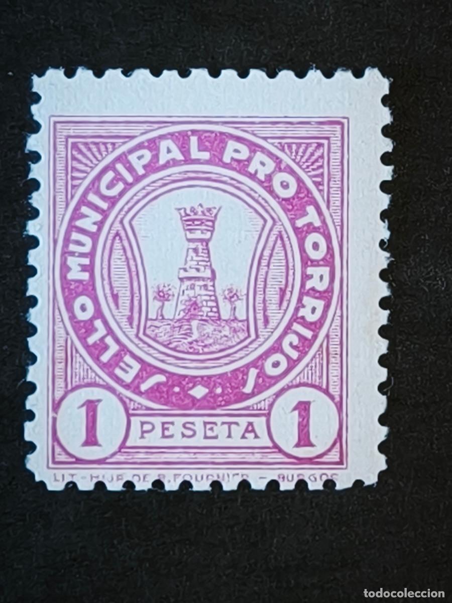 Sellos: Sello municipal Pro Torrijos, Teruel 1pta