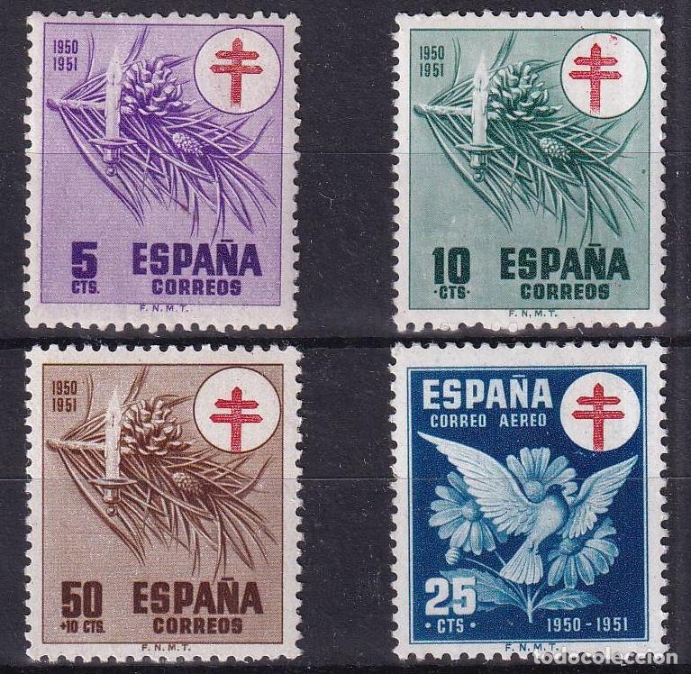Briefmarken: Sellos Espa&ntilde;a A&ntilde;o 1950 edifil 1084/87 nuevo sin fijasello Valor cat. 5,35&euro;