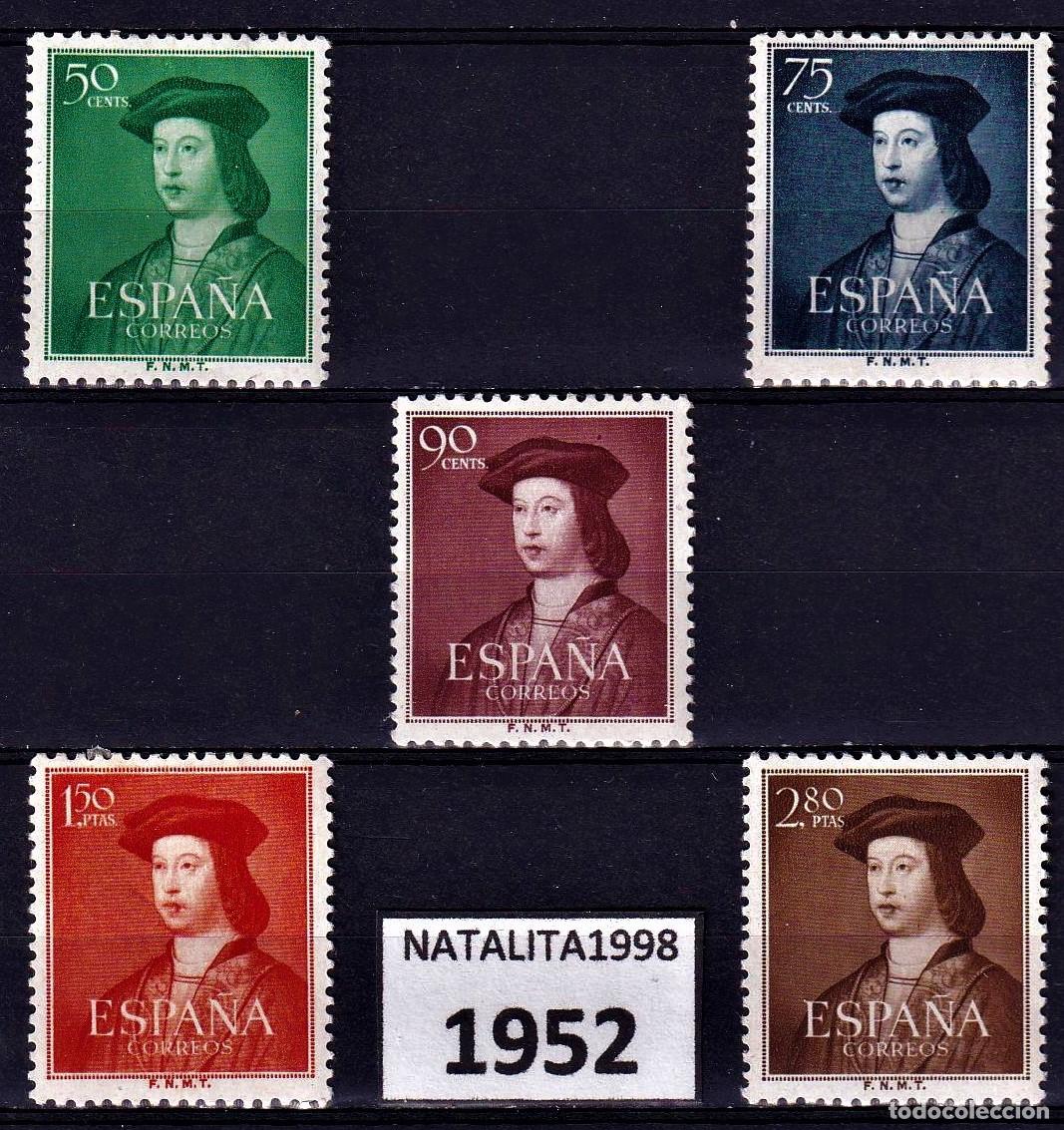 Briefmarken: Sellos Espa&ntilde;a A&ntilde;o 1952 edifil 1106/10 nuevo sin fijasello Valor cat. 83&euro;