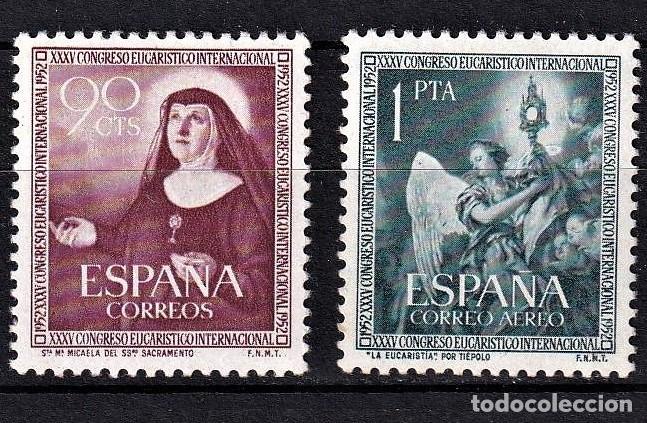 Briefmarken: Sellos Espa&ntilde;a A&ntilde;o 1952 edifil 1116/17 nuevo sin fijasello Valor cat. 7,50&euro;