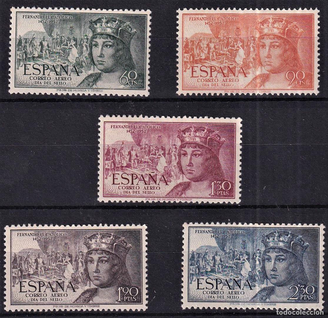 Briefmarken: Sellos Espa&ntilde;a A&ntilde;o 1952 edifil 1111/15 nuevo sin fijasello Valor cat. 33,50&euro;