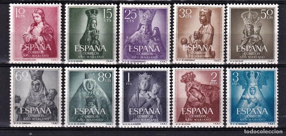 Briefmarken: Sellos Espa&ntilde;a A&ntilde;o 1954 edifil 1132/41 nuevo sin fijasello Valor cat. 17&euro;