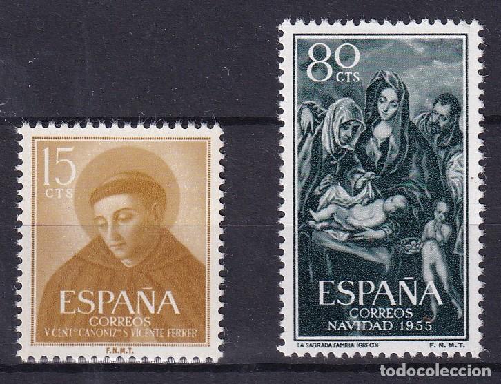 Briefmarken: Sellos Espa&ntilde;a A&ntilde;o 1955 edifil 1183/84 nuevo sin fijasello Valor cat. 7,90&euro;